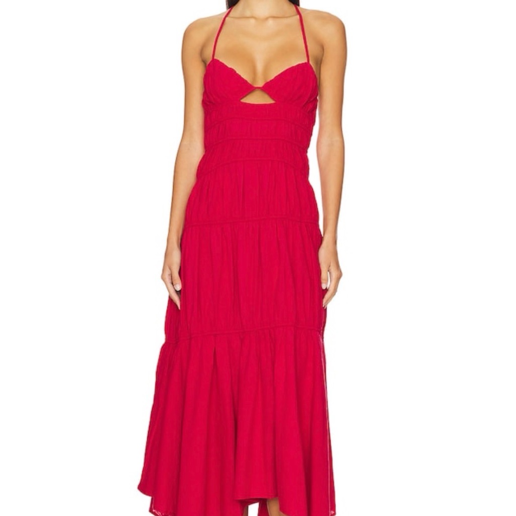 Sndys Pink Maxi Dress New With Tags